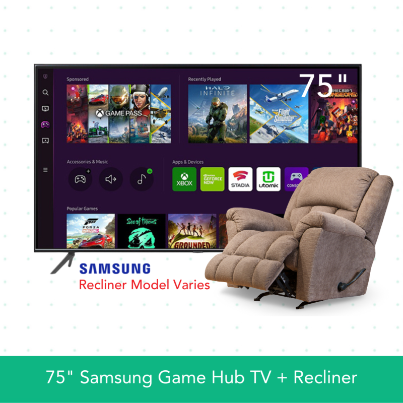 Samsung 75" TV + Recliner 0